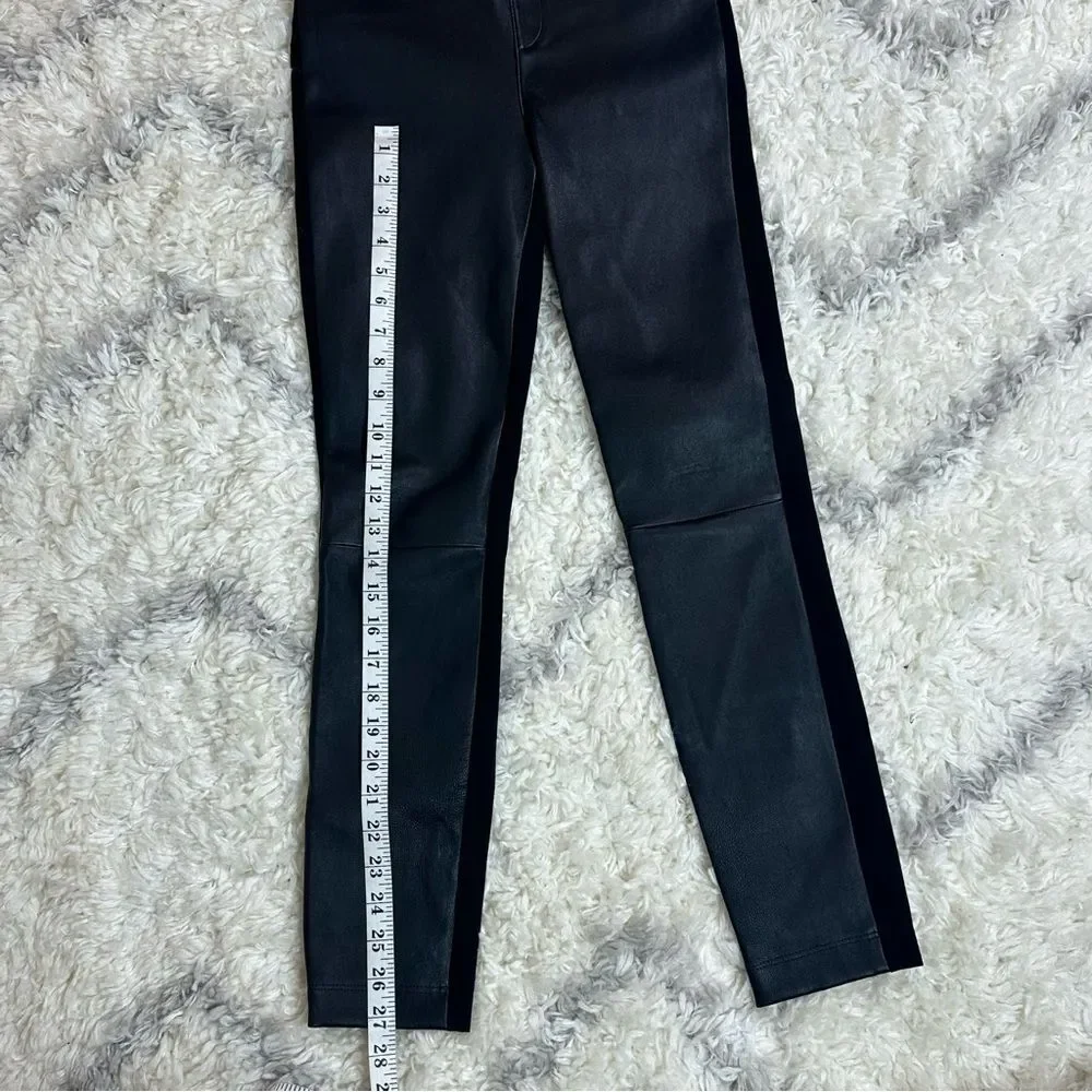 Neiman Marcus Black Leather Collection Leggings